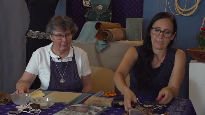 8. Bőrművesség: Összehúzható bőrzacskó