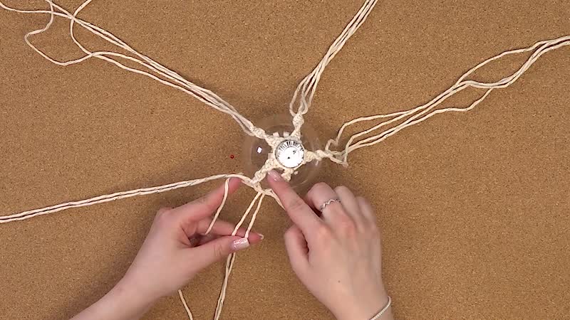 Makramé - Karácsonyfadíszek